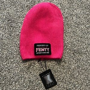 Pink Fenty beanie